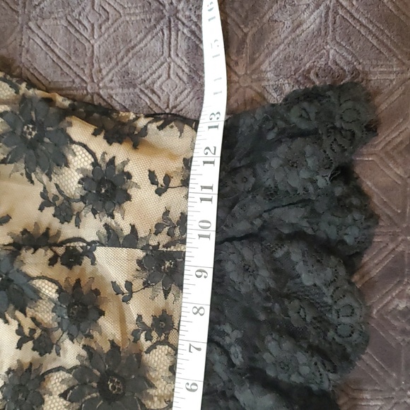 Oscar de la Renta | Vintage Black Lace Top Sz 10 - Picture 11 of 12